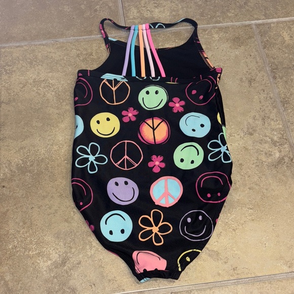 The Children's Place Black Multicolor Smiley One Piece - Picture 2 of 3